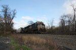 NS 8065 takes train 260 down the siding